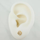 Topos Trebol 1.05gr / 5mm Oro Amarillo 18K &