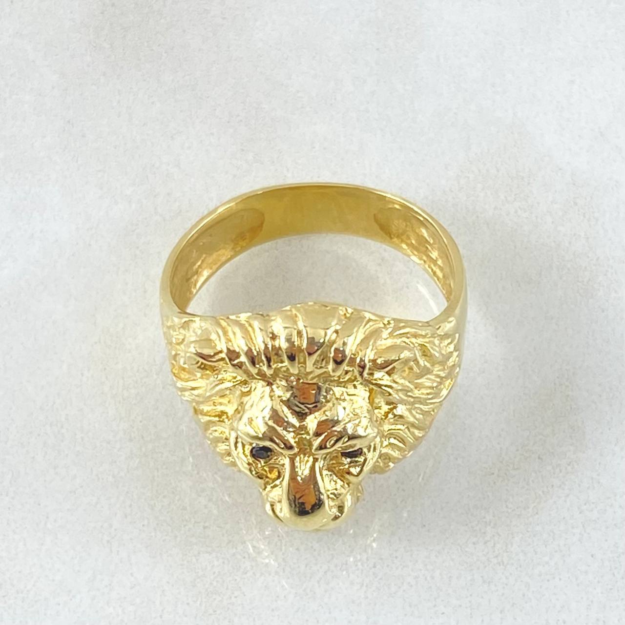 Anillo Rostro León 6.9gr / T8 1/4 / Oro Amarillo 18K