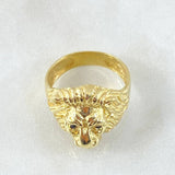 Anillo Rostro León 6.9gr / T8 1/4 / Oro Amarillo 18K