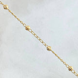 Pulso Denario Virgen Milagrosa Crúz 2.25gr / 17cm / Oro Amarillo 18K