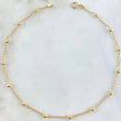 Tobillera Tipo Militar 2.4gr / 26cm / Oro Amarillo 18K