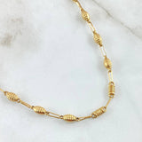Cadena Rustica Granada 3x1 8.95gr / 60cm / Oro Amarillo 18K