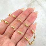 Cadena Rustica Granada 3x1 8.95gr / 60cm / Oro Amarillo 18K