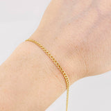 Pulso Cubano 0.95g / 19.4cm / 2.3mm Oro Amarillo 18K