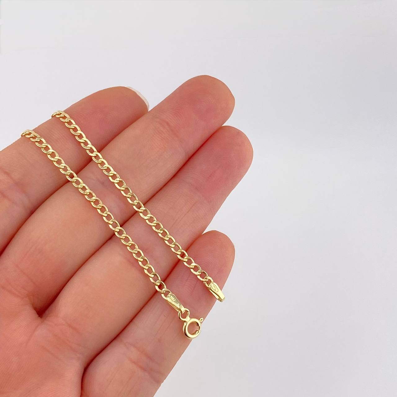 Pulso Cubano 0.95g / 19.4cm / 2.3mm Oro Amarillo 18K
