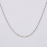 Cadena Veneciana 1.2g / 45cm / 0.8mm Oro Blanco 18K
