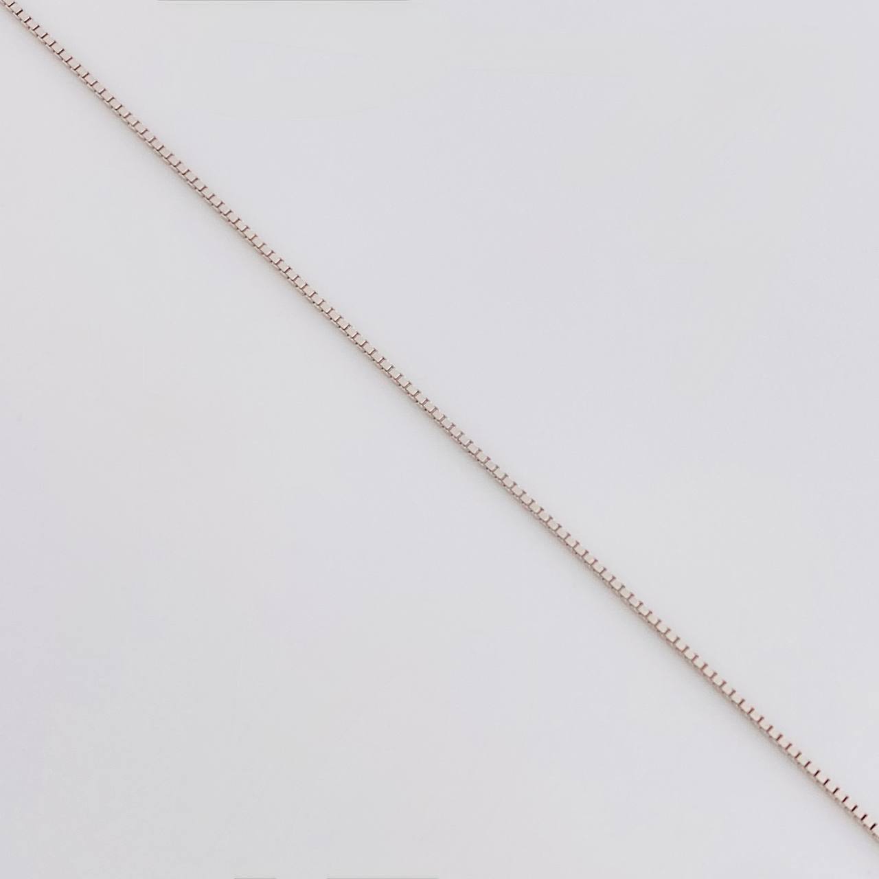 Cadena Veneciana 1.2g / 45cm / 0.8mm Oro Blanco 18K