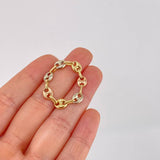 Anillo GC 1.5g / T13 1/4 Tres Oros 18K