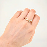 Anillo GC 1.5g / T13 1/4 Tres Oros 18K