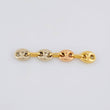 Herraje Retazo GC 0.6g / 3.4cm Tres Oros 18K