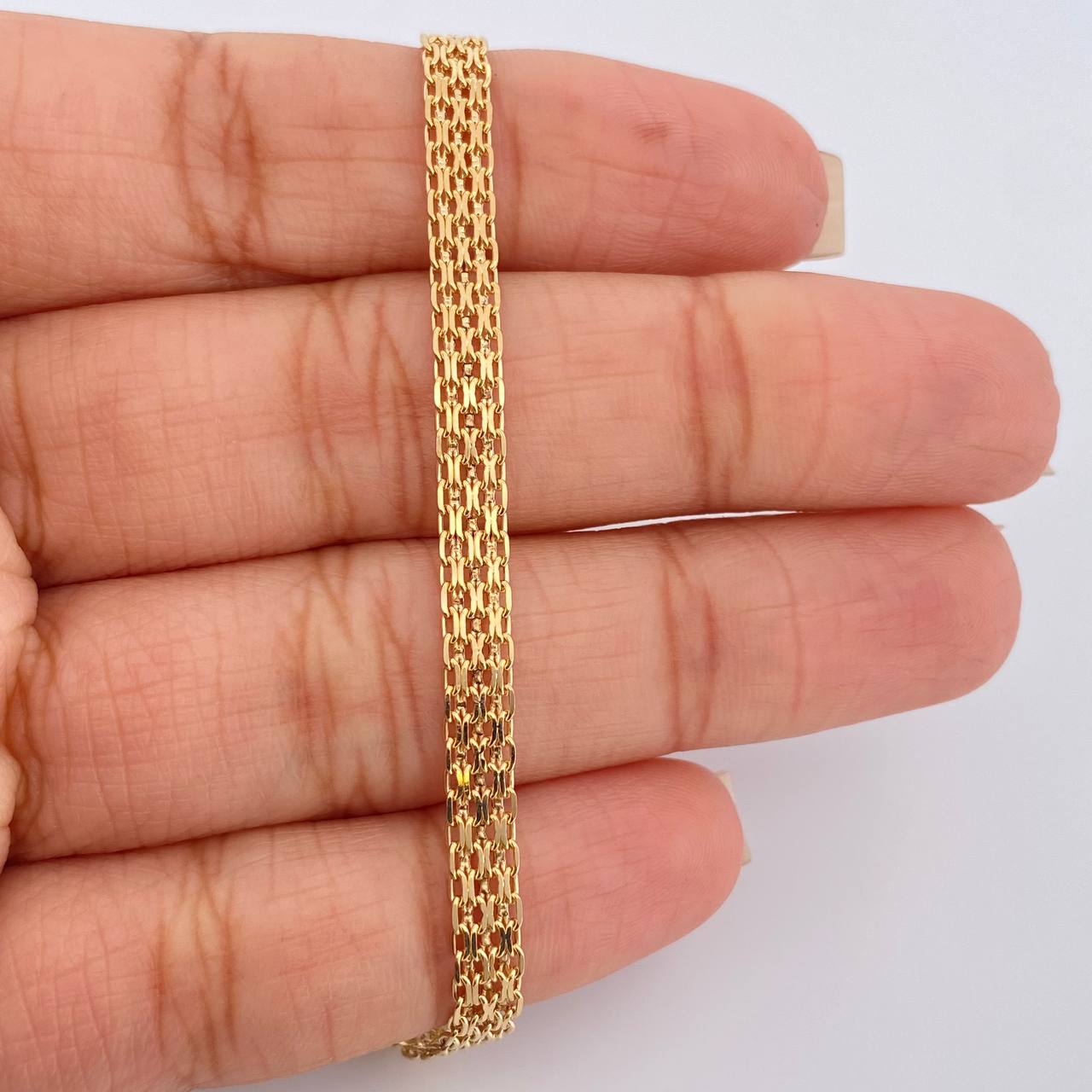 Pulso China 4.8gr / 19.5cm / 4.3mm Oro Amarillo +1 18K &