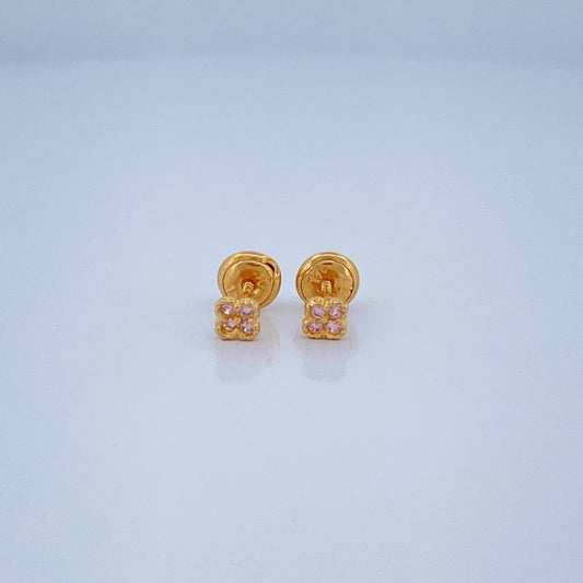 Topos Trebol 0.65gr / 3.4mm Oro Amarillo 18K %