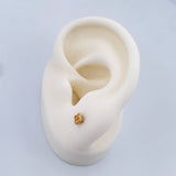 Topos Trebol 0.65gr / 3.4mm Oro Amarillo 18K %