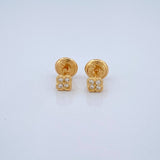 Topos Trebol 0.65gr / 3.4mm Oro Amarillo 18K %