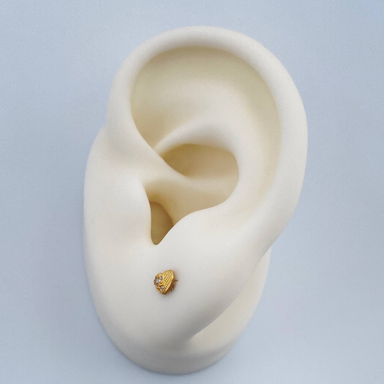 Topos Corazon 0.55gr / 4.4mm Oro Amarillo 18K %