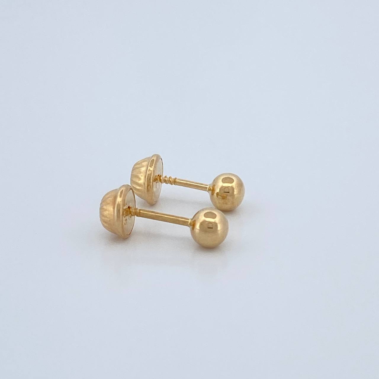 Topos Bola Lisa 0.5gr / 5mm Oro Amarillo 18K %