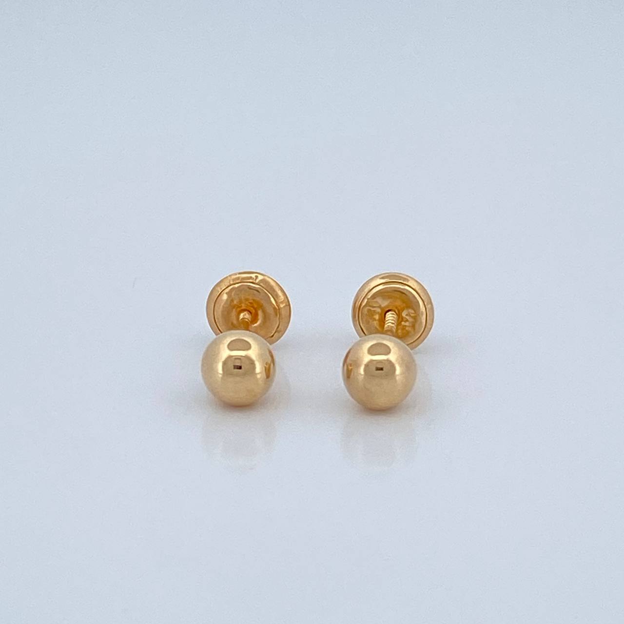 Topos Bola Lisa 0.5gr / 5mm Oro Amarillo 18K %