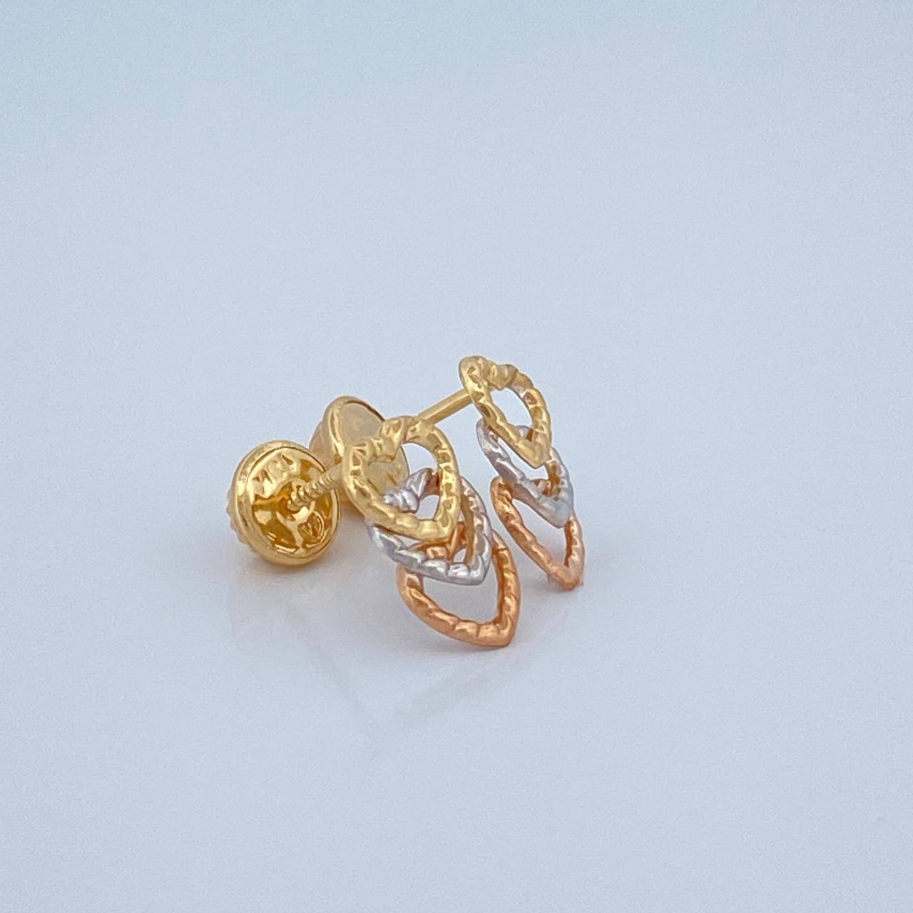 Topos Tres Corazones 0.65gr / 6.1mm Tres Oros 18K %