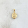 Dije San José 0.65gr / 2cm / Ovalo Cargador Liso Oro Amarillo 18K