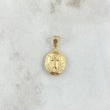 Dije Divino Niño 0.65gr / 2cm / Ovalo Mate Troquelado Oro Amarillo 18K