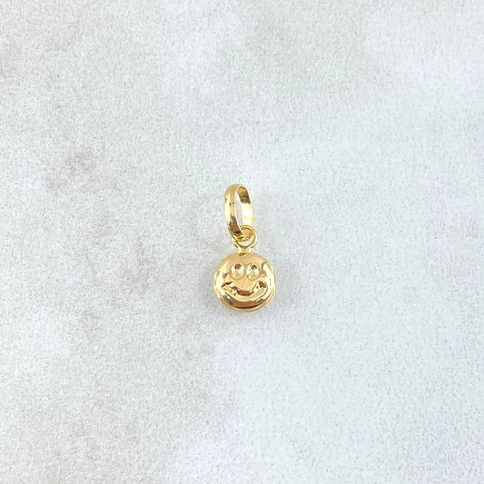 Dije Cara Feliz 0.25gr / 1.3cm / Lisa Oro Amarillo 18K