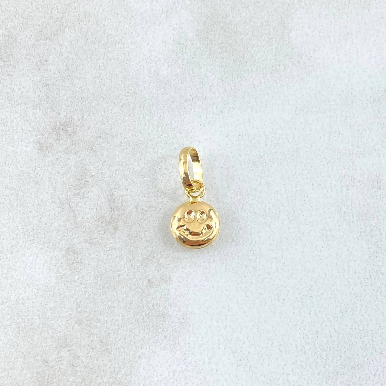 Dije Cara Feliz 0.25gr / 1.3cm / Lisa Oro Amarillo 18K *