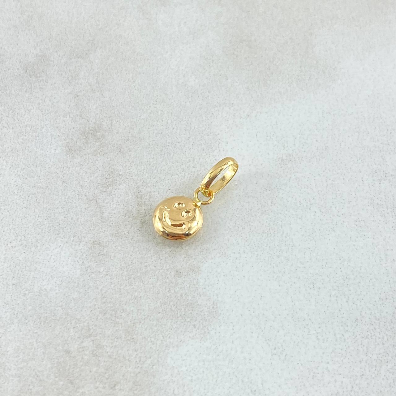 Dije Cara Feliz 0.25gr / 1.3cm / Lisa Oro Amarillo 18K
