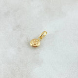 Dije Cara Feliz 0.25gr / 1.3cm / Lisa Oro Amarillo 18K *