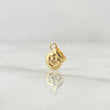 Dije  Cara Feliz  0.25gr / 1.3cm / Lisa Oro Amarillo 18K ©