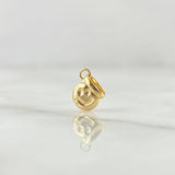 Dije  Cara Feliz  0.25gr / 1.3cm / Lisa Oro Amarillo 18K ©