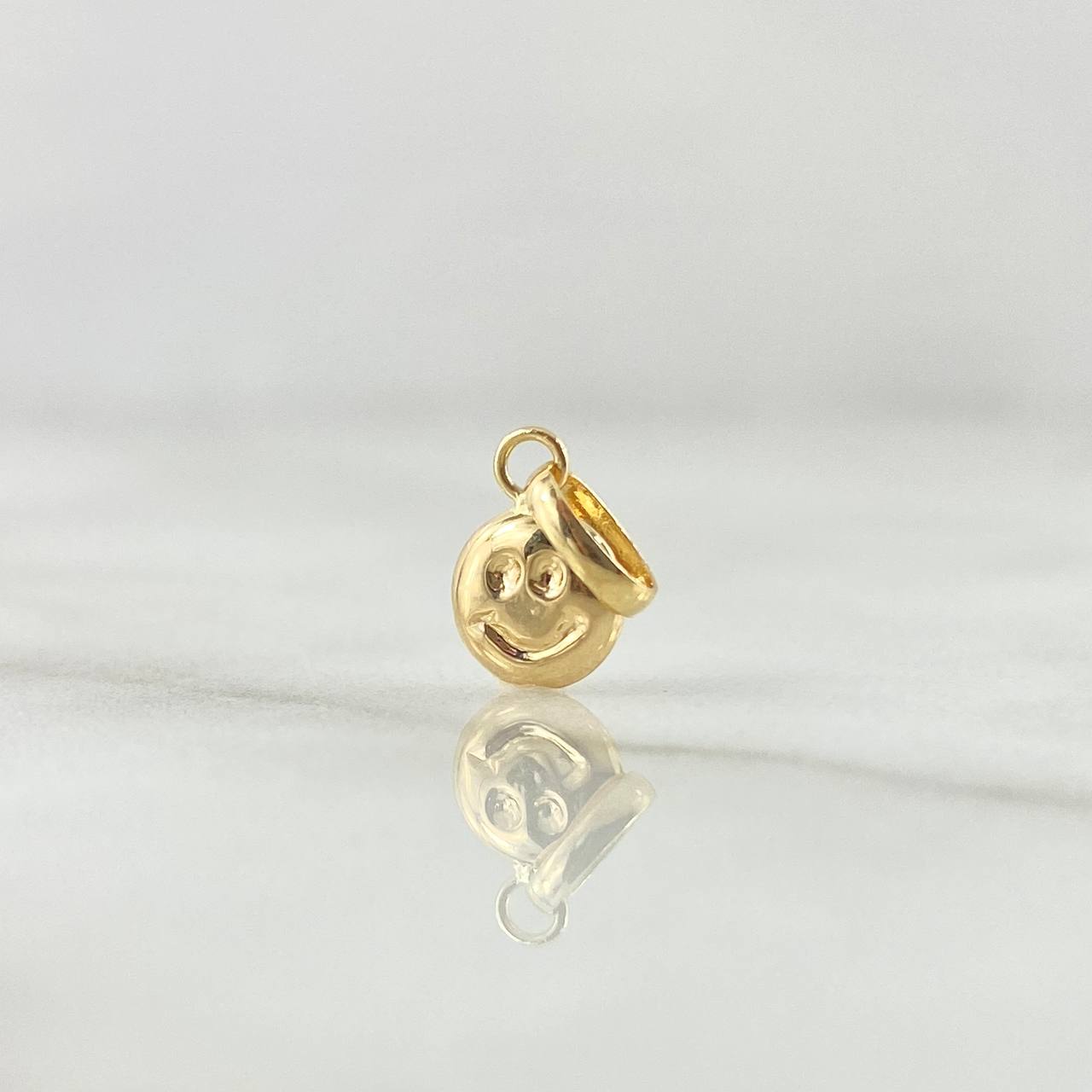 Dije Cara Feliz 0.25gr / 1.3cm / Lisa Oro Amarillo 18K *