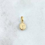 Dije San Miguel Arcángel 0.35gr / 1.5cm /  Cargador Liso Oro Amarillo 18K *