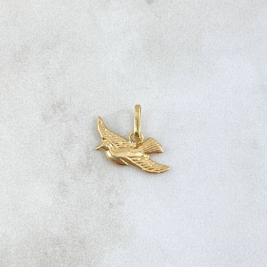 Dije Paloma 0.6gr / 1.3cm / Oro Amarillo 18K