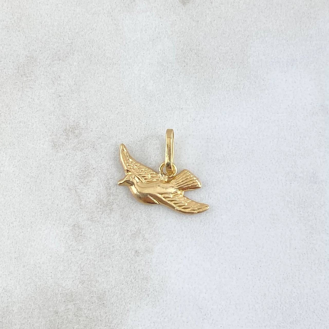 Dije Paloma 0.55gr / 1.3cm / Oro Amarillo 18K *