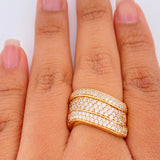 Anillo Triple Banda 7.95gr / T7 1/2 / Oro Amarillo 18K %