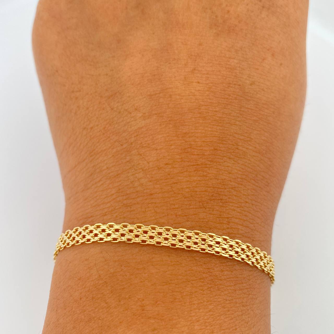 Pulso China 4.75gr / 19.5cm / 4.3mm Oro Amarillo +1 18K %