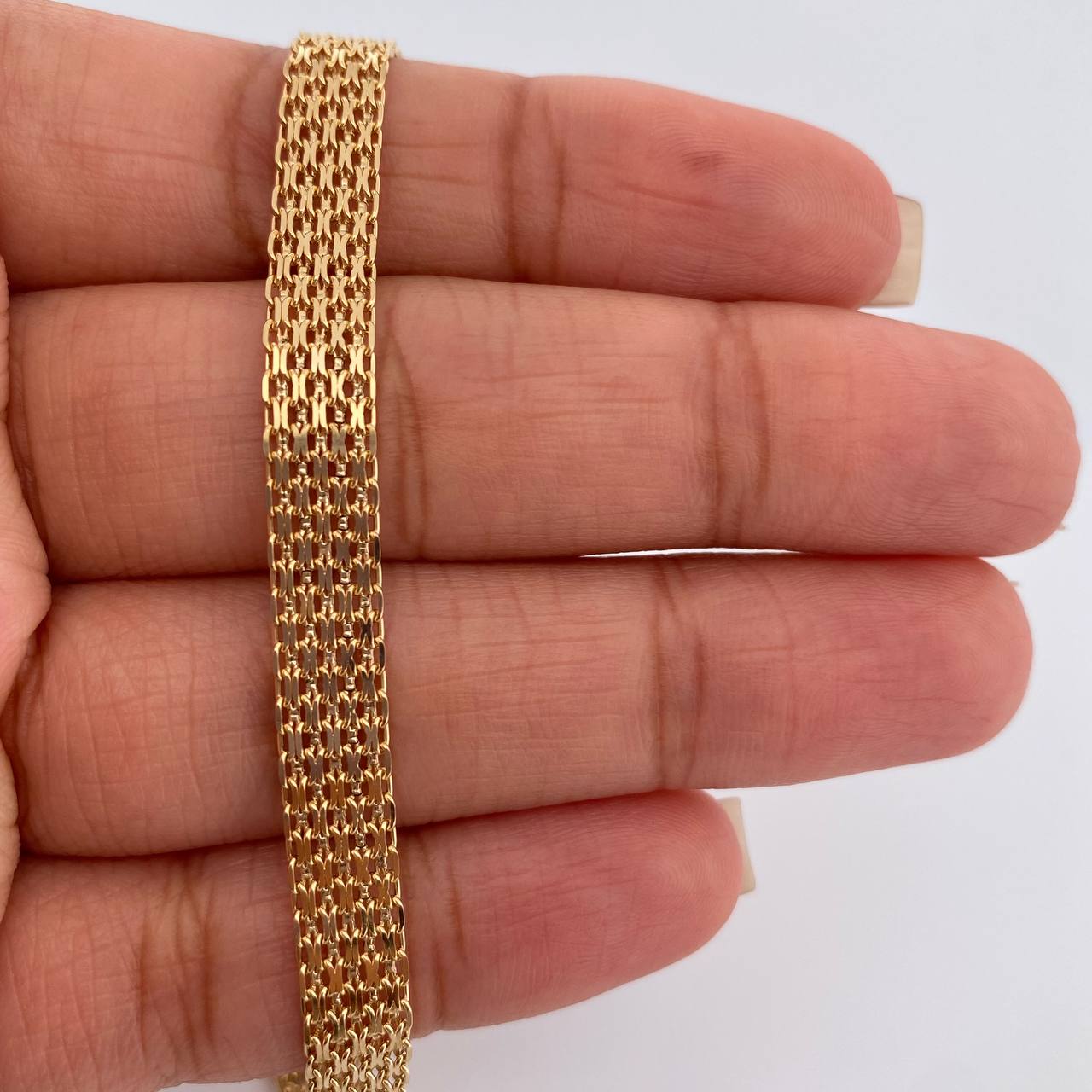 Pulso China 7.5gr / 19.8cm / 6.35mm Oro Amarillo +1 18K %