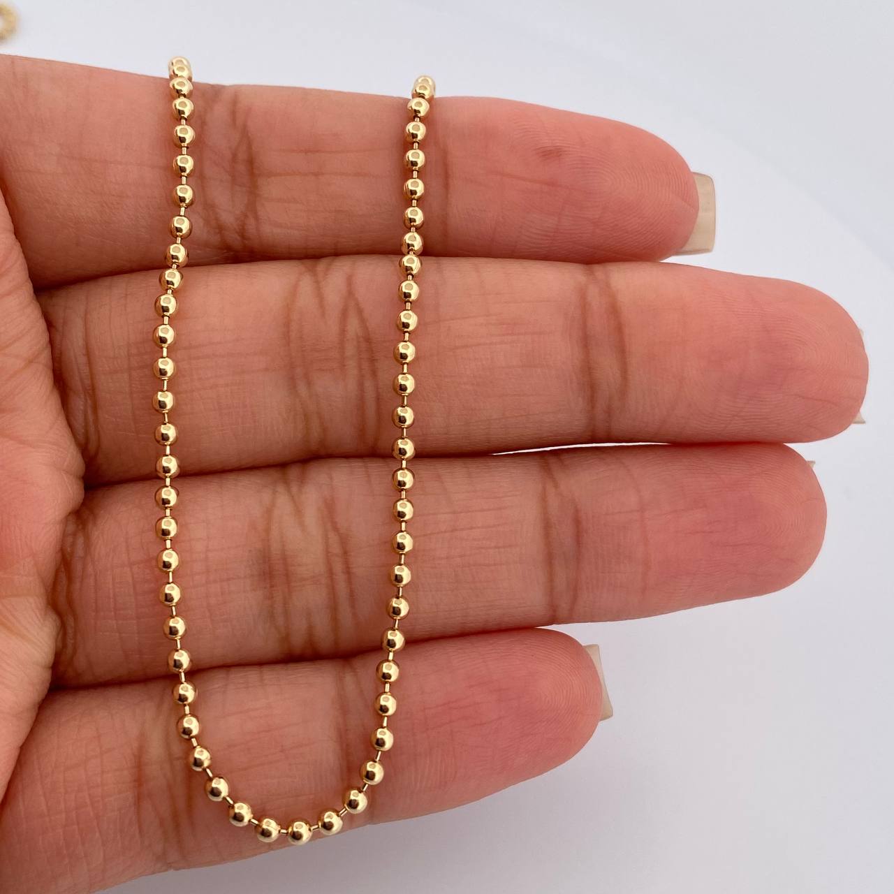 Cadena Militar 10.1gr / 60.5cm / 1mm Oro Amarillo +3 18K %