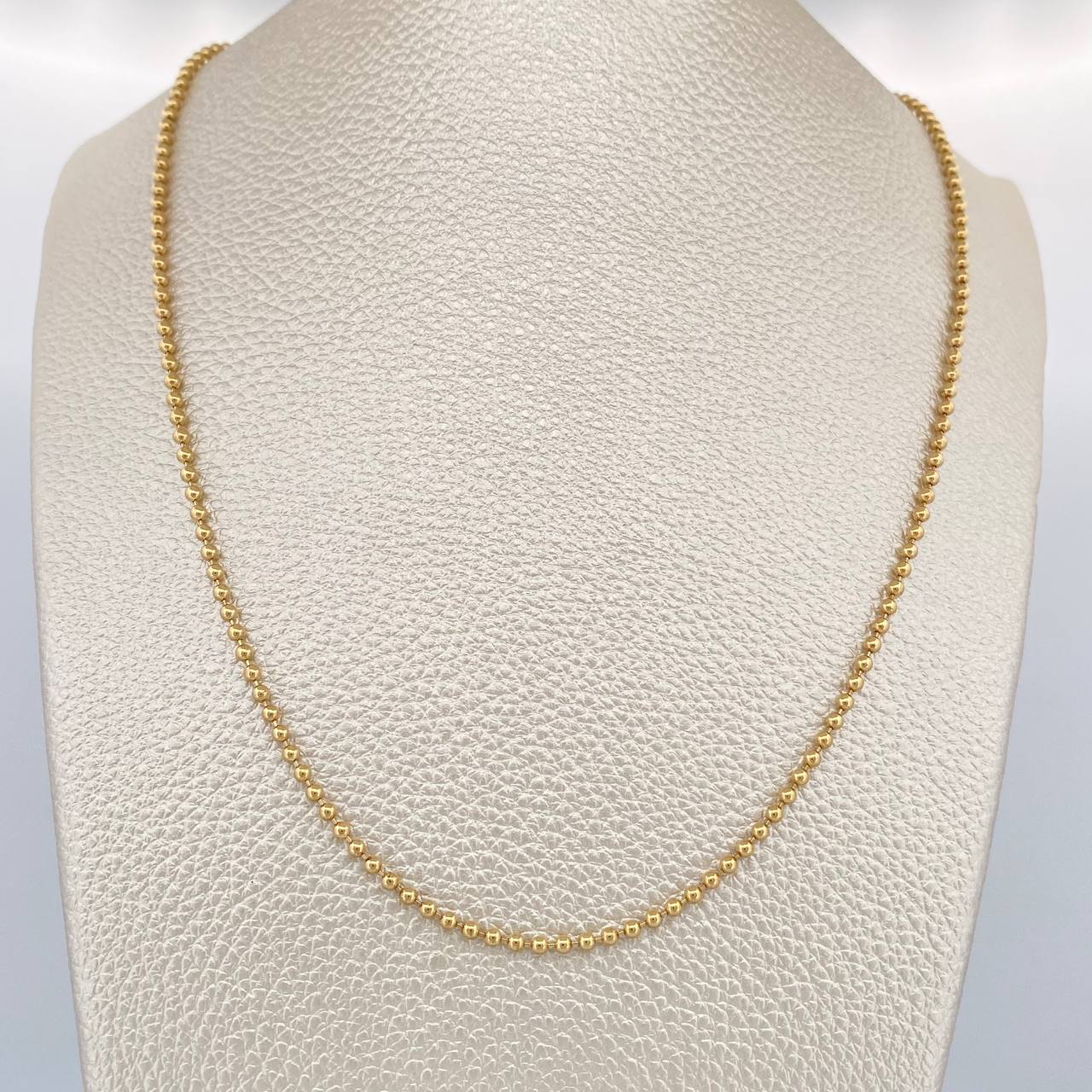 Cadena Militar 10.1gr / 60.5cm / 1mm Oro Amarillo +3 18K %