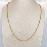 Cadena Militar 10.1gr / 60.5cm / 1mm Oro Amarillo +3 18K %
