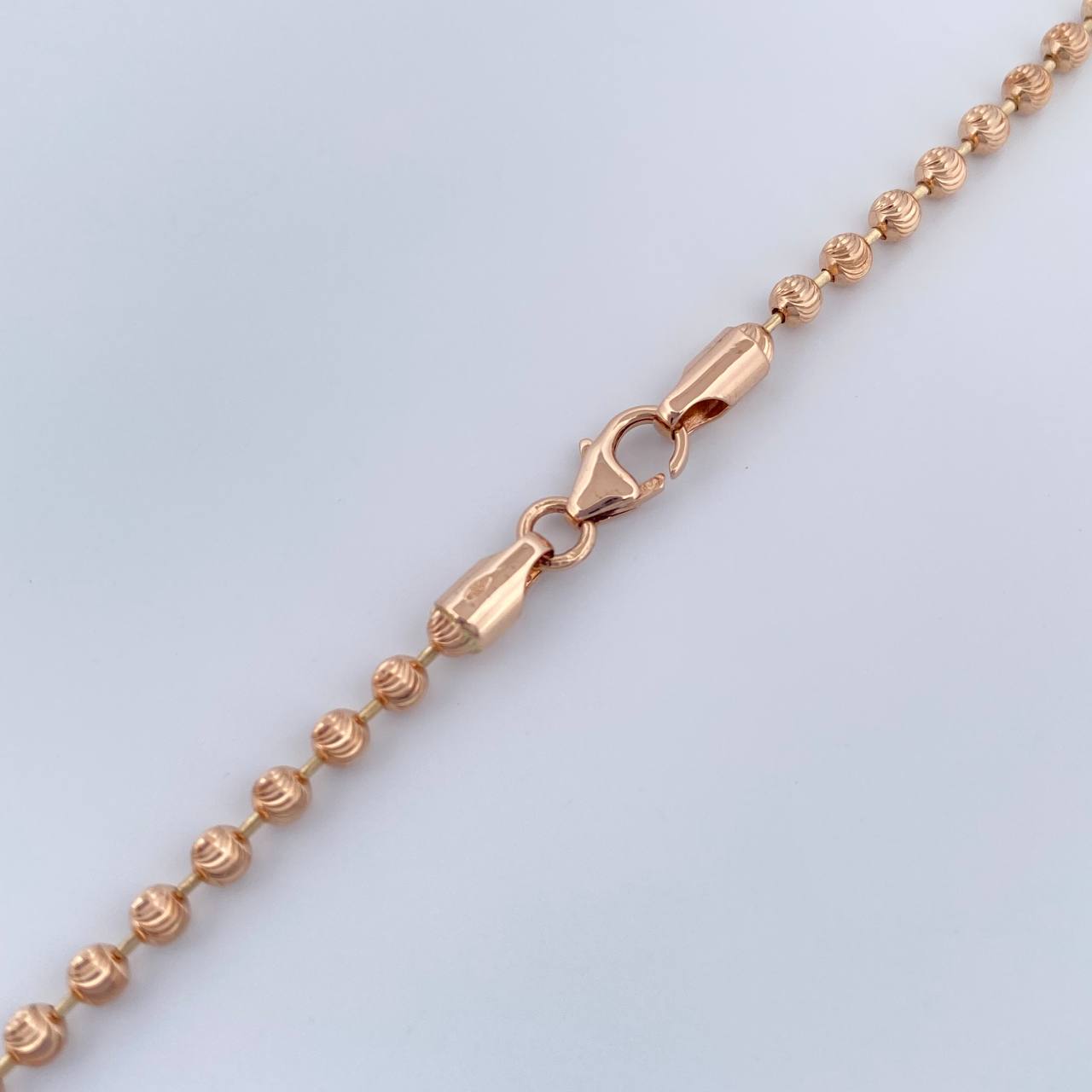 Cadena Militar 12.65gr / 51cm / 4mm Oro Rosa +3 18K %