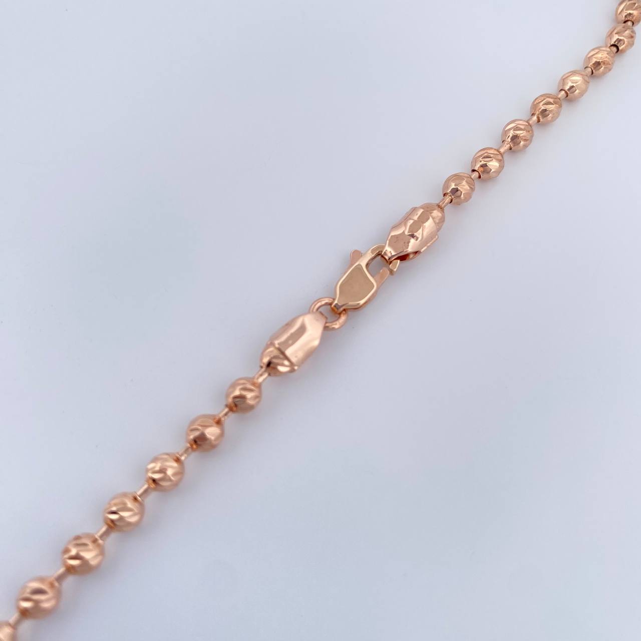 Cadena Militar 24.35gr / 60.5cm / 4mm Oro Rosa 18K %