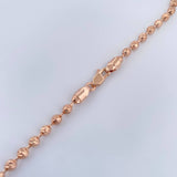 Cadena Militar 24.35gr / 60.5cm / 4mm Oro Rosa 18K %