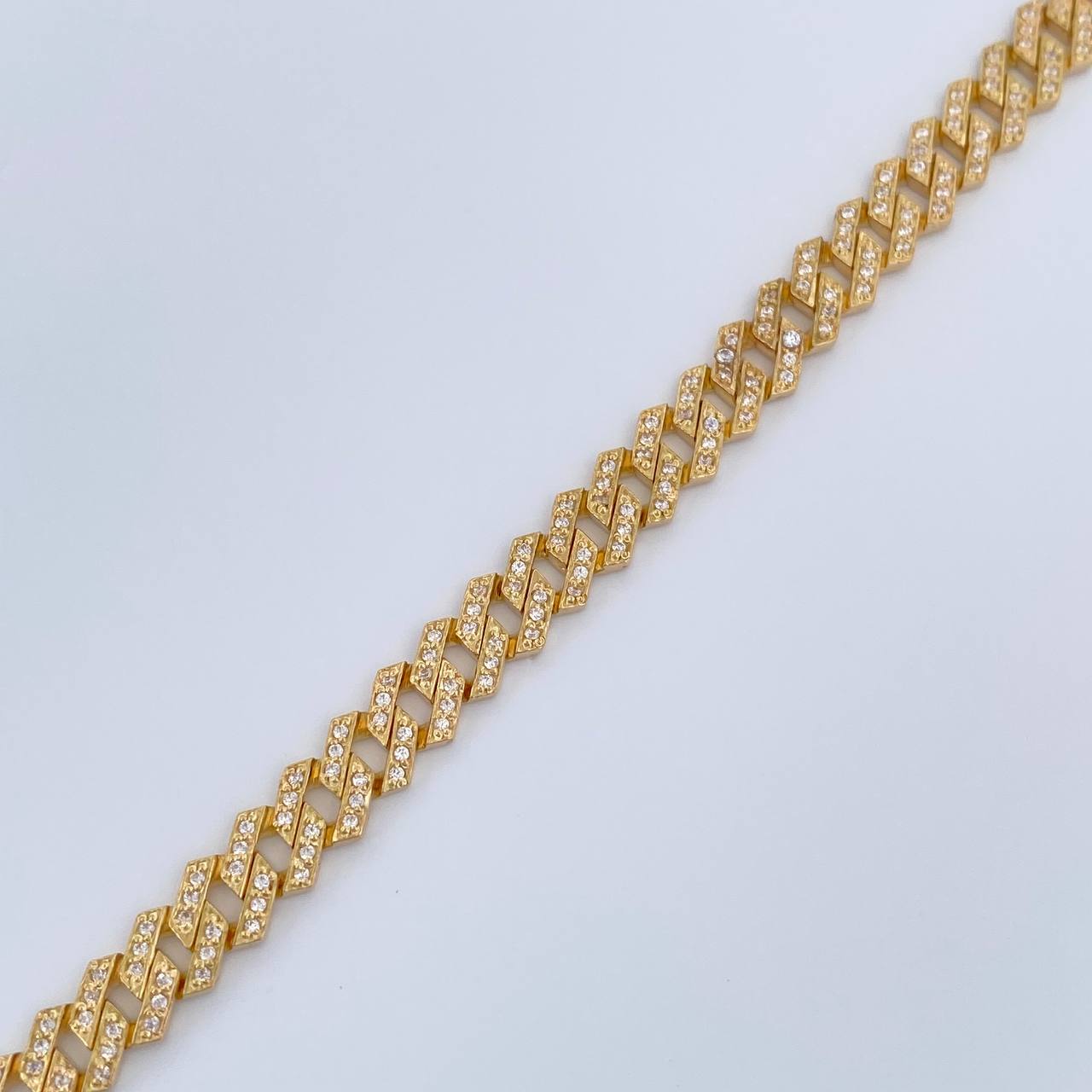 Pulso Cubana 12.15gr / 19.5cm / 5.6mm Oro Amarillo Nac.Esp. 18K %