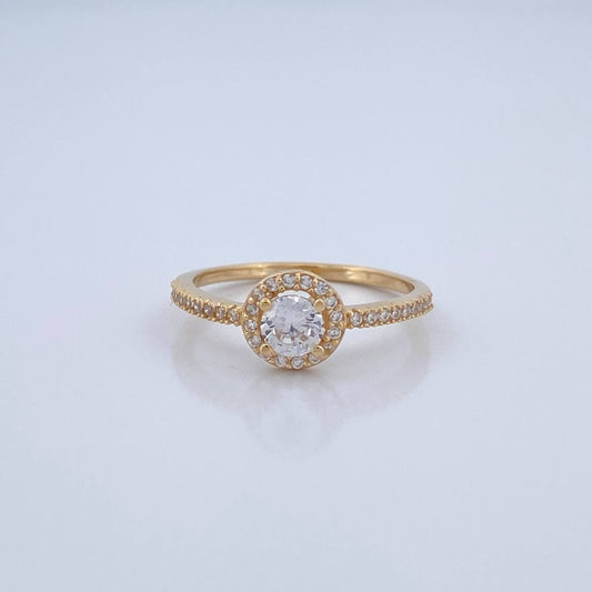 Anillo Churumbela Halo 2.1gr / T6 1/2 / Oro Amarillo 18K %