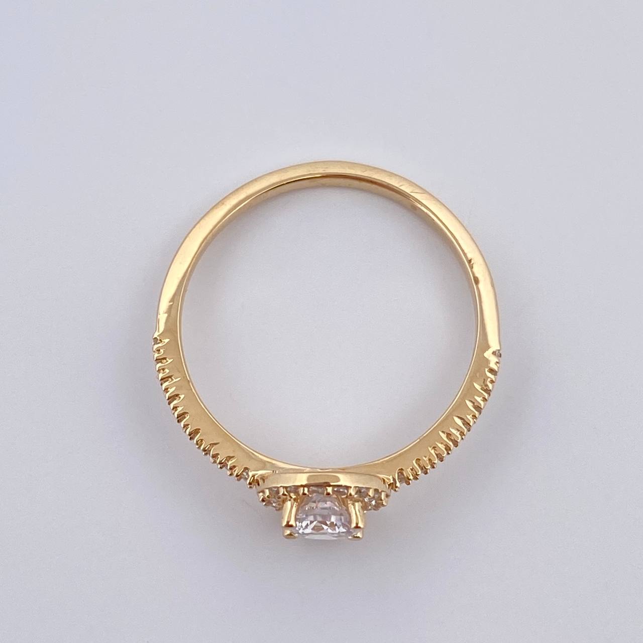 Anillo Churumbela Halo 2.1gr / T6 1/2 / Oro Amarillo 18K %