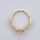 Anillo Churumbela Halo 2.1gr / T6 1/2 / Oro Amarillo 18K %