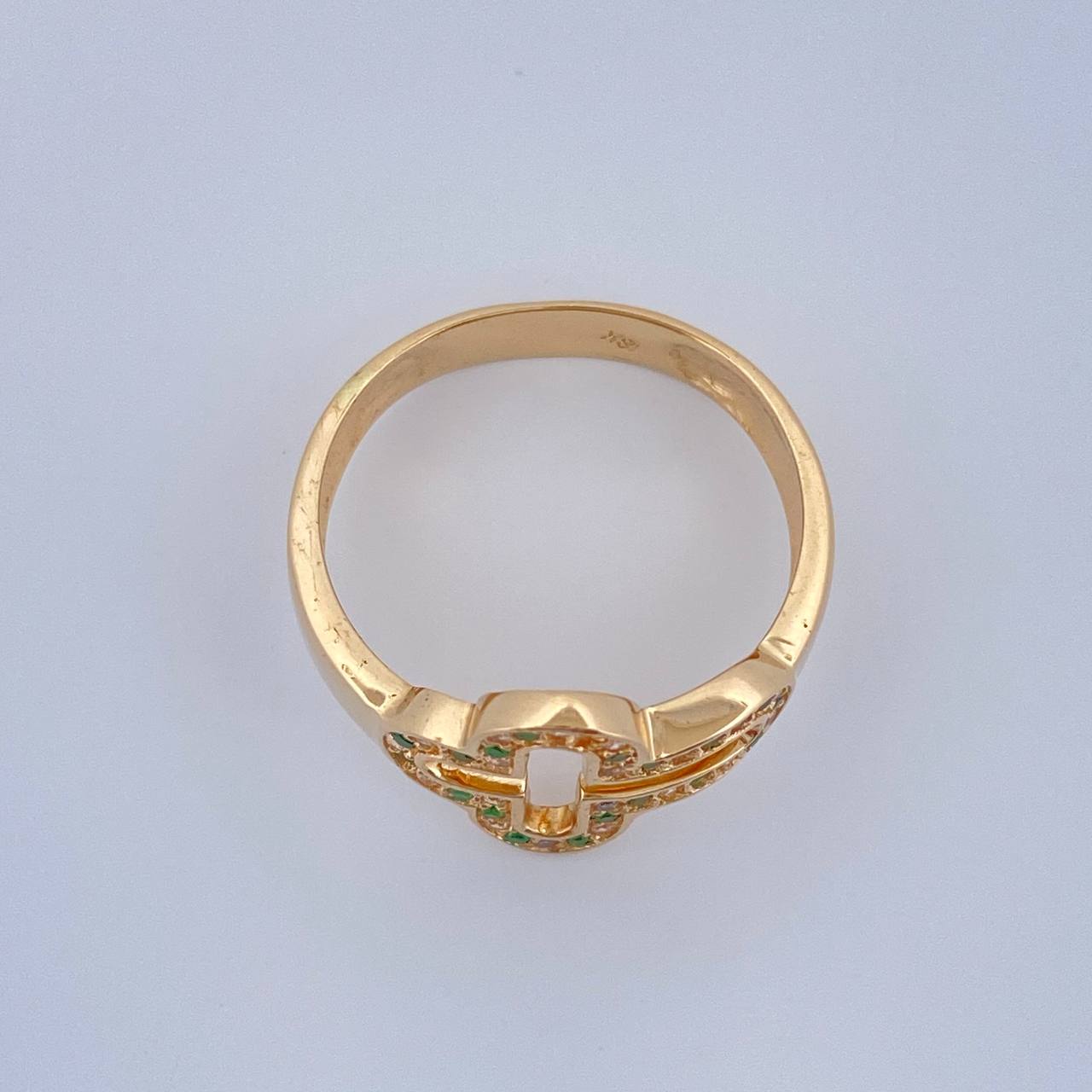 Anillo Cruz 3.4gr / T7 1/4 / Oro Amarillo 18K %