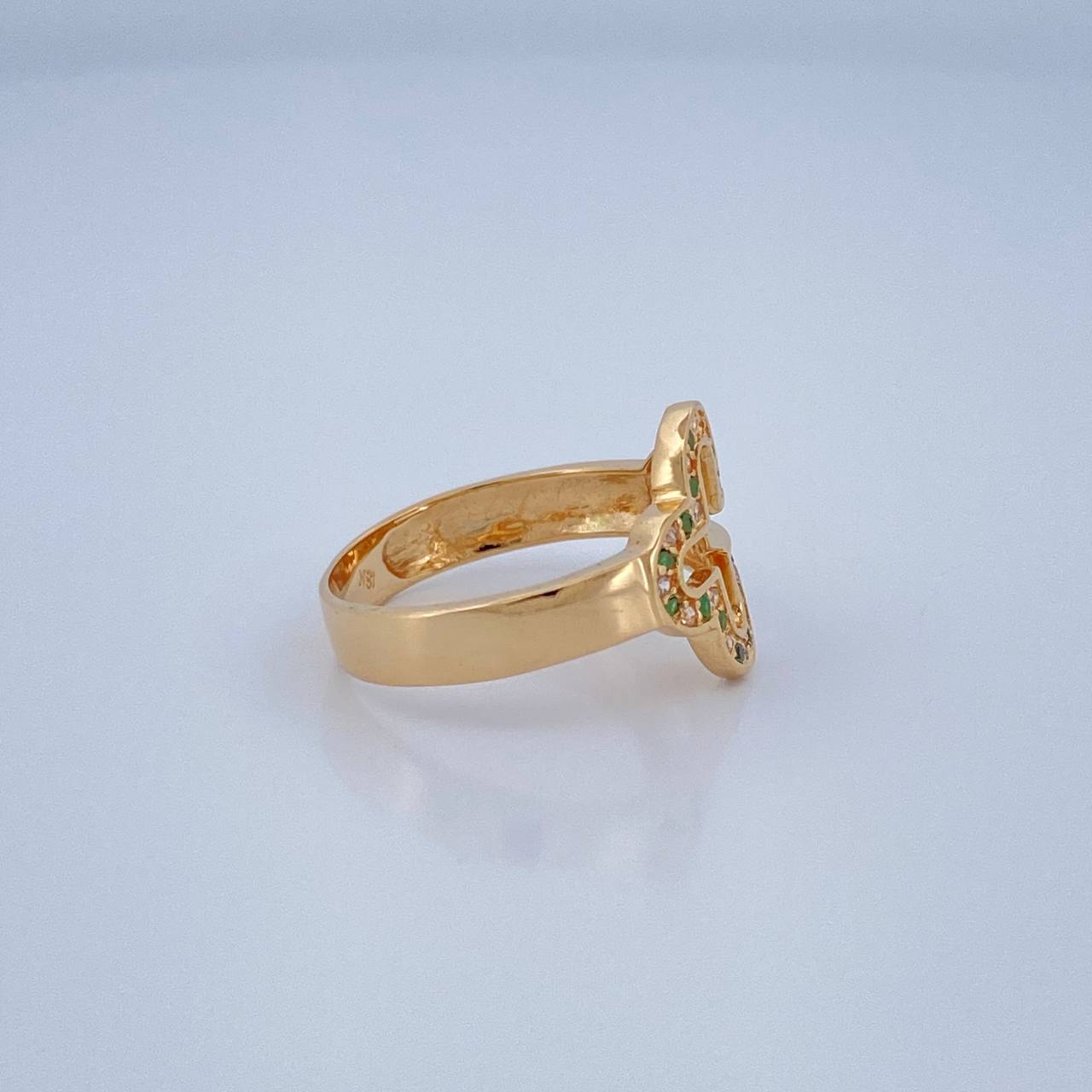 Anillo Cruz 3.4gr / T7 1/4 / Oro Amarillo 18K %