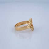 Anillo Cruz 3.4gr / T7 1/4 / Oro Amarillo 18K %